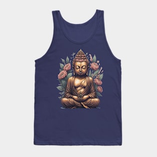 Floral Buddha 5 Tank Top